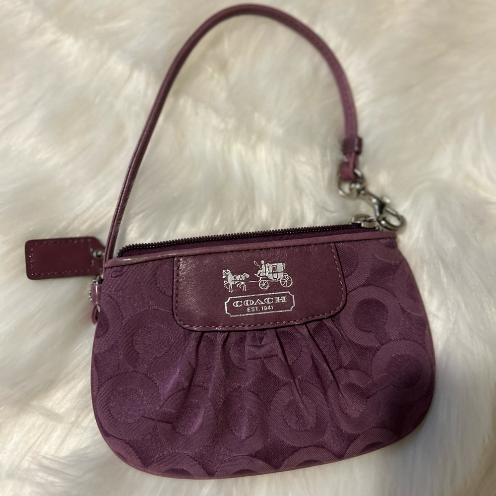 Coach Brand Wristlet in Plum